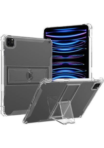 iPad Pro 11 Inç (2022 2021 2020 2018) Çarpışma Önleyici Pc Tekme Standı Hava Yastığı Köşesi ile Tablet Kılıfı (Yurt Dışından)