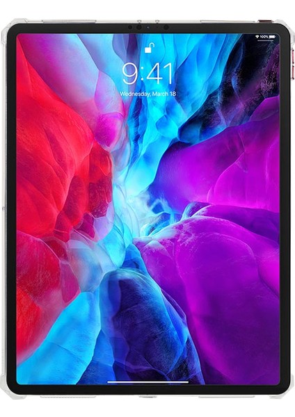 iPad Pro 12.9 (2020 2021 2022) Hava Yastığı Aşağı Ceket Tamı Tpu Tablet Kılıfı (Yurt Dışından)