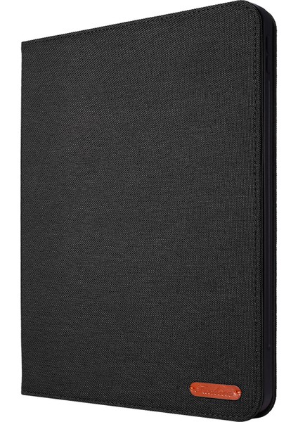 iPad Pro 11 (2024) Kumaş Dokulu Deri Kalem Tutuculu Tablet Kılıfı (Yurt Dışından)