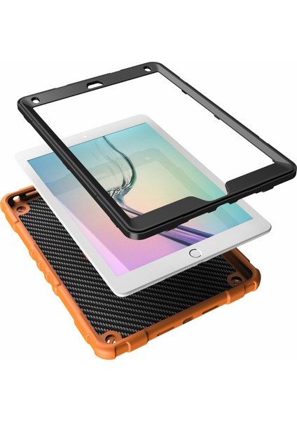 Forestl Digital iPad Air 2 ipad Pro 9.7 Inç (2016) Fidget Pc Tpu Örümcek Turuncu Tablet Kılıfı (Yurt Dışından)