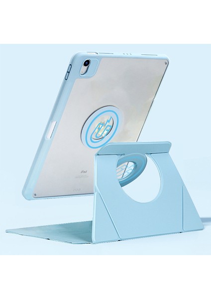 iPad Air 11 (2024) Döndür Manyetik Çıkarılabilir Deri Tablet Kılıfı (Yurt Dışından)