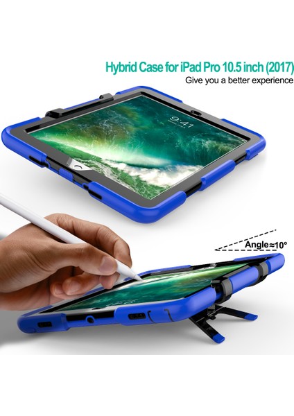 iPad Air 10.5 Inç (2019) Sağlam Koruyucu Pc Silikon Standı Tablet Kılıfı (Yurt Dışından) fırsatları