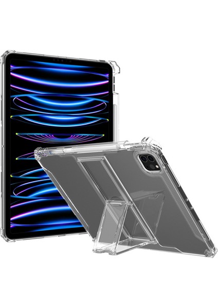 iPad Pro 12.9 (2022 2021 2020 2018) Drop Proof Pc Standı Tpu Tablet Kılıfı (Yurt Dışından)