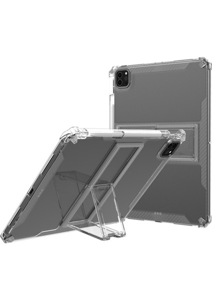 iPad Pro 12.9 (2022 2021 2020 2018) Drop Proof Pc Standı Tpu Tablet Kılıfı (Yurt Dışından)