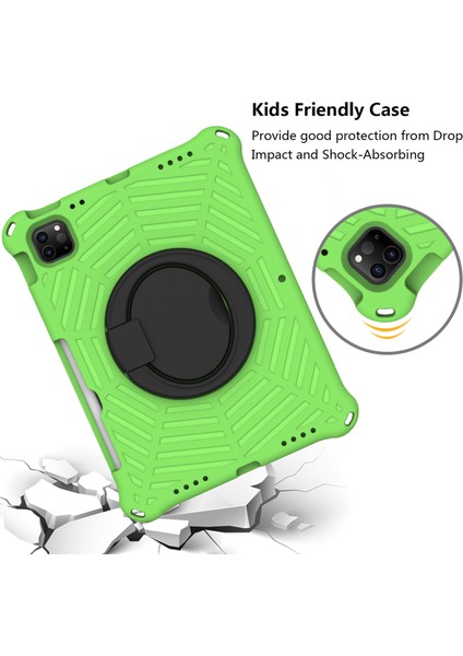 iPad Pro 11 Inç Örümcek Ağı Dokusu Tekme Standı Omuz Askılı El Kavrama Tablet Kılıfı (Yurt Dışından) modelleri