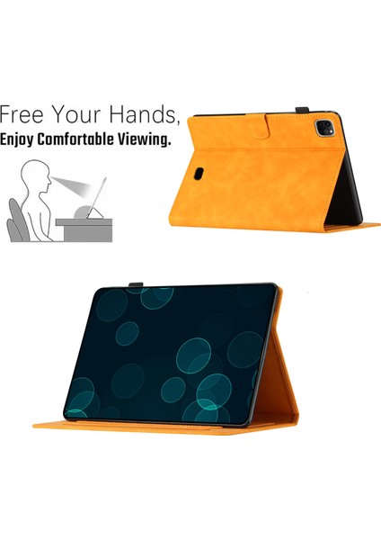 iPad Pro 11 (2024) Deri Folyo Otomatik Uyku uyanma Tablet Kılıfı (Yurt Dışından)