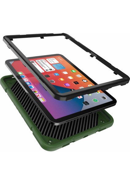 iPad 10.9 (2022) Standı Tpu Pc Kaymaz Koruyucu Tablet Kılıfı (Yurt Dışından)