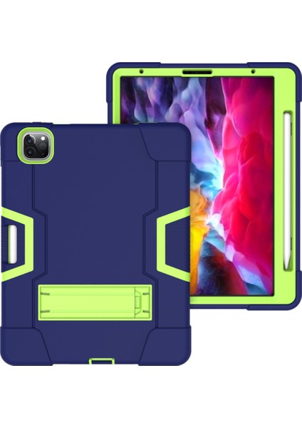 Renk Ekleme Tpu Pc Silikon Hibrit iPad Pro 12.9 Standlı Tablet Kılıfı (Yurt Dışından) indirimleri