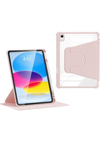 iPad 10.9 (2022) Çizilmez Pu Deri Akrilik Tpu Otomatik Uyandırma uyku Tablet Kılıfı (Yurt Dışından)