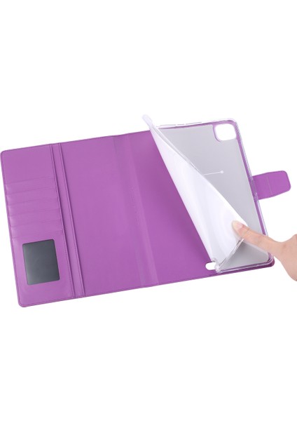 iPad Pro 11 Pu Deri Standlı Manyetik Toka Cüzdan Tablet Kılıfı (Yurt Dışından)