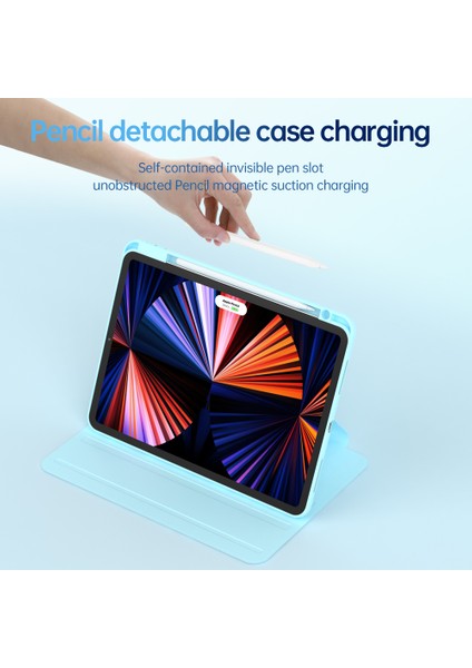 iPad Air 11 (2024) AIR (2022 2020 2020 2021 2022) Pu Deri Akrilik Tpu Tablet Kılıfı (Yurt Dışından)