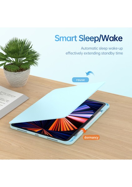 iPad Air 11 (2024) AIR (2022 2020 2020 2021 2022) Pu Deri Akrilik Tpu Tablet Kılıfı (Yurt Dışından)