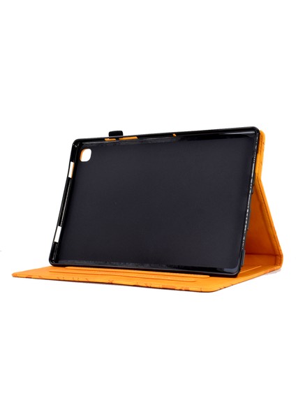 iPad 10.2 (2019 2020 2021) Baskılı Deri Stand Kart Tutucu Haki Tablet Kılıfı (Yurt Dışından)