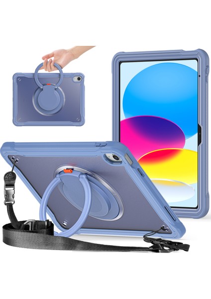 iPad 10.9 (2022) Pc Tpu El Askısı Omuz Askılı Tablet Kılıfı (Yurt Dışından)