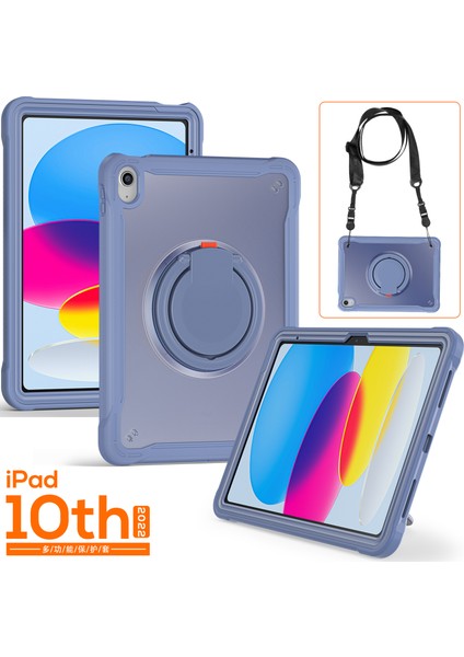 iPad 10.9 (2022) Pc Tpu El Askısı Omuz Askılı Tablet Kılıfı (Yurt Dışından)