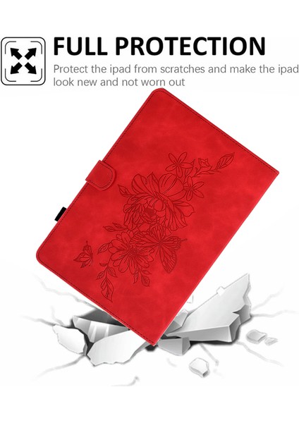 A4 iPad Pro 11 (2024) Çiçek Baskılı Kart Yuvası Deri Tablet Kılıfı (Yurt Dışından) modelleri