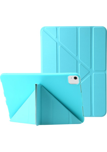 iPad Air 13 (2024) Origami Standı Pu Deri Otomatik Uyku uyandırma ile Silikon Tablet Kılıfı (Yurt Dışından)
