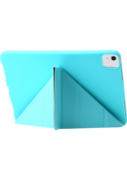 iPad Air 13 (2024) Origami Standı Pu Deri Otomatik Uyku uyandırma ile Silikon Tablet Kılıfı (Yurt Dışından)