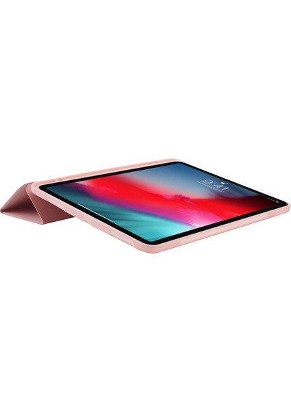 iPad Pro 13 (2024) Deri Dokunuşlu Deri Üç Katlı Stand Kalem Tutuculu Tablet Kılıfı (Yurt Dışından) modelleri