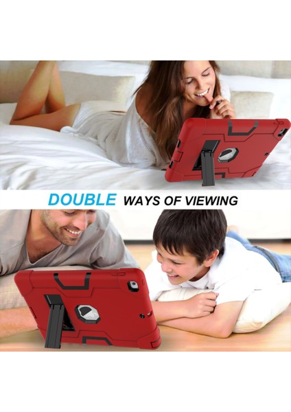 iPad 9.7 (2018 2017) Çift Pc Silikon Standı Düşmeyi Önleyen Hibrit Tablet Kılıfı (Yurt Dışından) indirimleri