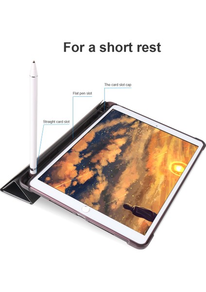 iPad 10.2 (2019 2020 2021) Origami Akıllı Deri ( Tpu apple Pencil Saklama Oluklu) Tablet Kılıfı (Yurt Dışından) fiyatları