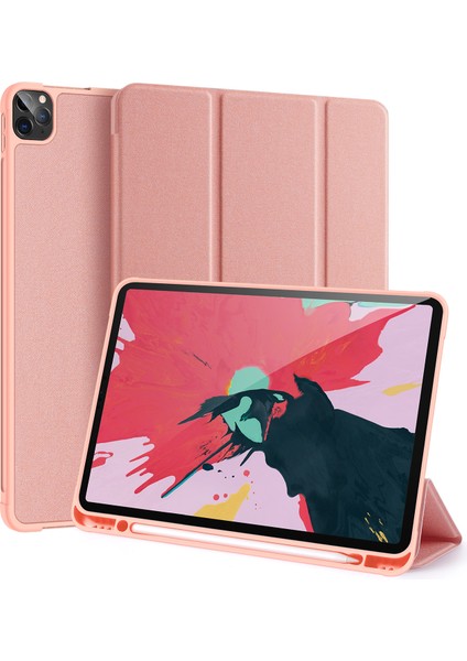 Pu Deri Tpu Geri Üç Katlı Stand Otomatik Uyku uyandırma iPad Pro Kalem Tutucu ile 11 Tablet Kılıfı (Yurt Dışından) fiyatları
