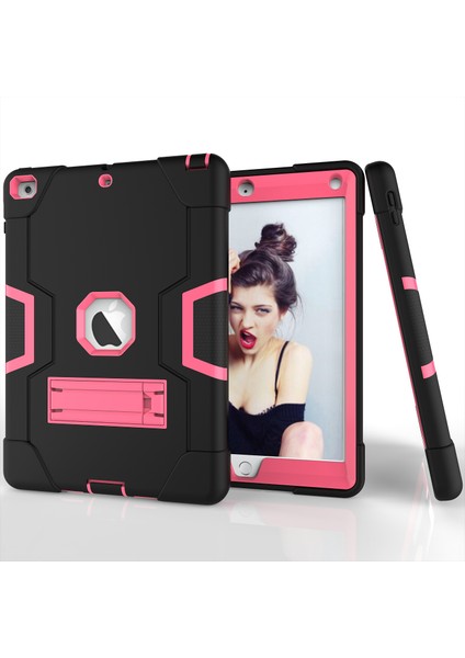 iPad 9.7 (2018 2017) Çift Pc Silikon Standı Hibrit Tablet Kılıfı (Yurt Dışından) fiyatları