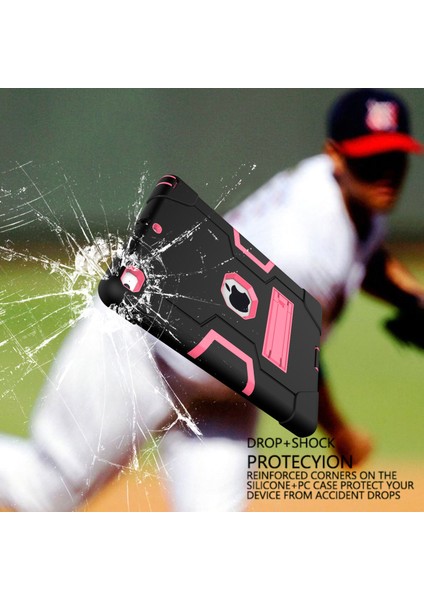 iPad 9.7 (2018 2017) Çift Pc Silikon Standı Hibrit Tablet Kılıfı (Yurt Dışından) fırsatları