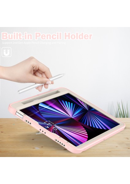 El Kayışı Pc Silikon Kic For Air 11 (2024) AIR (2020 2022) KIRAZ Çiçekleri Tablet Kılıfı (Yurt Dışından)