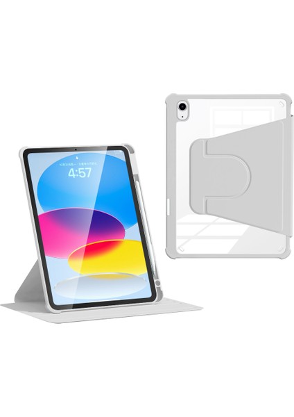 iPad 10.9 (2022) Çizilmez Pu Deri Akrilik Tpu Otomatik Uyandırma uyku Tablet Kılıfı (Yurt Dışından)