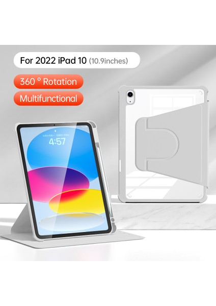 iPad 10.9 (2022) Çizilmez Pu Deri Akrilik Tpu Otomatik Uyandırma uyku Tablet Kılıfı (Yurt Dışından) indirimleri