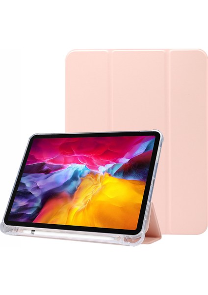 Üç Katlı Stand Otomatik Uyandırma uyku Tpu Deri iPad Pro 11 Inç (2022 2021 2020 2018) Tablet Kılıfı (Yurt Dışından)