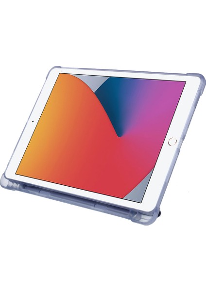 iPad 10.2 (2019 2020 2021) Origami Akıllı Deri ( Tpu apple Kalem Saklama Oluklu) Tablet Kılıfı (Yurt Dışından)