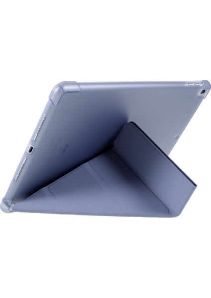 iPad 10.2 (2019 2020 2021) Origami Akıllı Deri ( Tpu apple Kalem Saklama Oluklu) Tablet Kılıfı (Yurt Dışından)