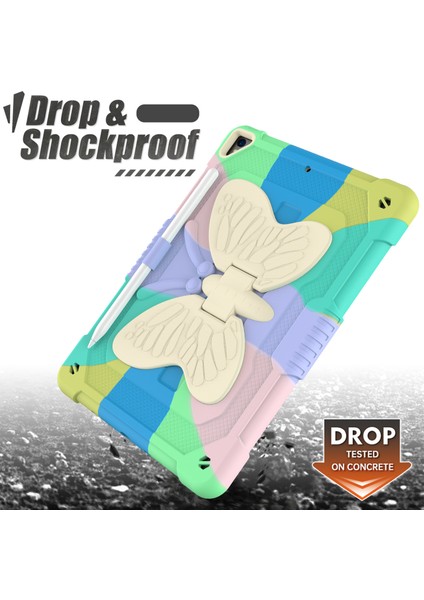 Çift Pc Silikon Şekli Standı iPad 10.2 Omuz Askılı (2019 2020 2021) RENKLI YEŞIL Tablet Kılıfı (Yurt Dışından) modelleri