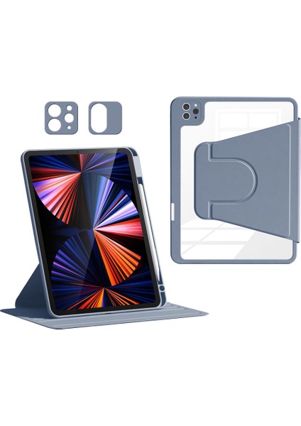 iPad Air 11 (2024) AIR (2022 2020 2020 2021 2022) Pu Deri Akrilik Tpu Tablet Kılıfı (Yurt Dışından)