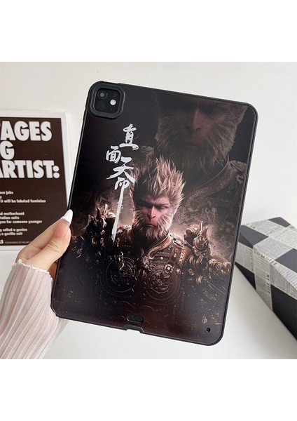 iPad Pro 11 (2024) Efsane Wukong Oyun Cilt Dokunuşu Tpu Pc Arka Wukong face The Fate Tablet Kılıfı (Yurt Dışından)