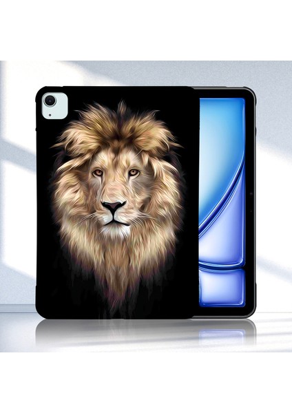 iPad Air 11 (2024) Tpu Desen Baskı Ince Koruyucu Aslan Tablet Kılıfı (Yurt Dışından) fiyatları