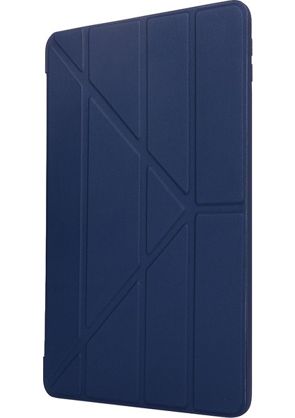 iPad 10.2 (2019 2020 2021) Koruyucu Katlanır Deforme Silikon Pu Deri Standı Tablet Kılıfı (Yurt Dışından)
