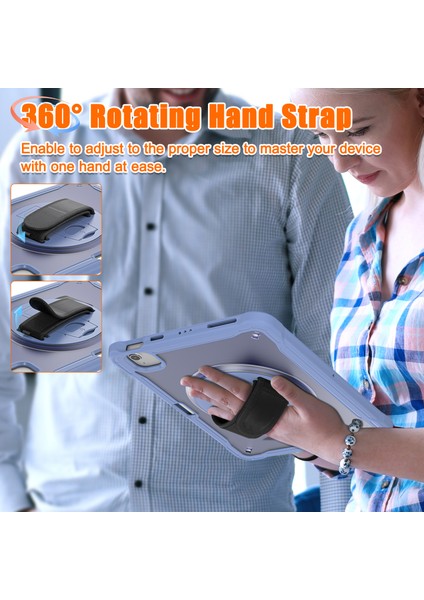 iPad Air 11 (2024) AIR (2020 2022) PRO 11 Pc Tpu El Kayışlı Lavanta Tablet Kılıfı (Yurt Dışından) indirimleri