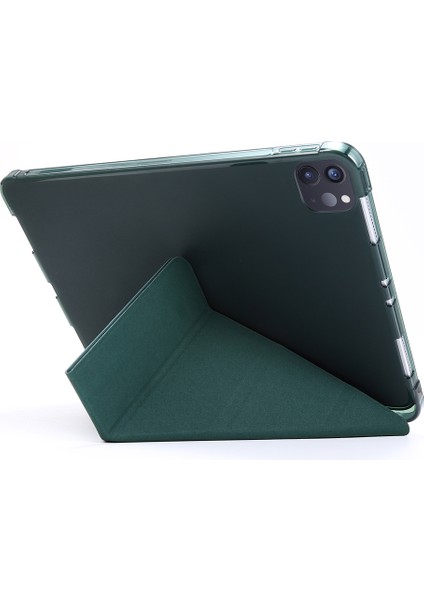 iPad Pro 12 9 Inç (2021) Otomatik Uyandırma uyku Fonksiyonlu Deforme Edilebilir Standlı Deri Tablet Kılıfı (Yurt Dışından)