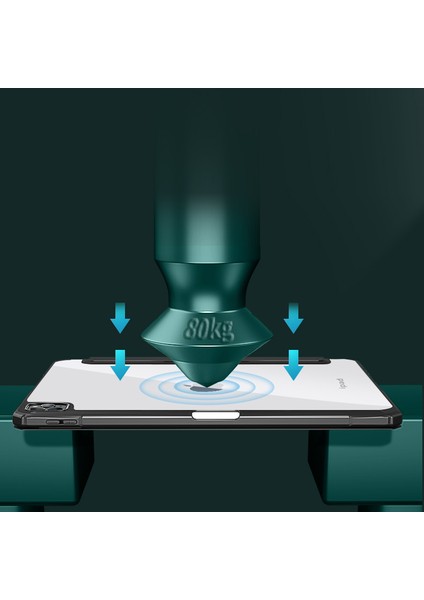 iPad Pro 12.9 (2022 2021 2020 2018) Hibrit Standlı Koruyucu Kalem Yuvası Tablet Kılıfı (Yurt Dışından) modelleri