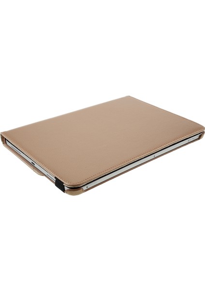 iPad Pro 12.9 (2022 2021 2020 2018) 360 Döner Standlı Litchi Deri Tablet Kılıfı (Yurt Dışından)