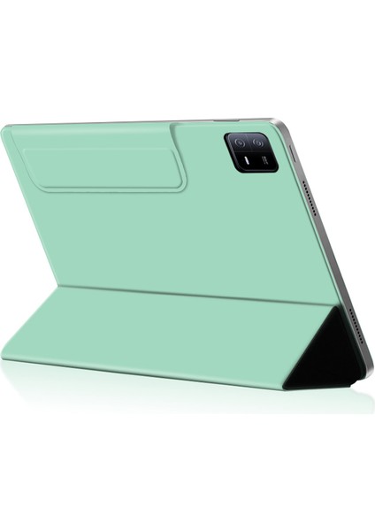 Xiaomi Pad 6 Manyetik Pu Deri Üç Katlı Koruyucu Stand Tablet Kılıfı (Yurt Dışından)