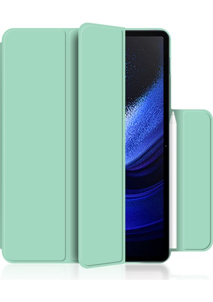 Xiaomi Pad 6 Manyetik Pu Deri Üç Katlı Koruyucu Stand Tablet Kılıfı (Yurt Dışından)