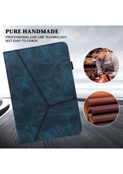 Xiaomi Redmi Pad Için Pu Deri Elastik Bant Koruyucu Kart Yuvalı Açılı Stand Hattı Baskılı Kalem Tutucu Tablet Kılıfı (Yurt Dışından)