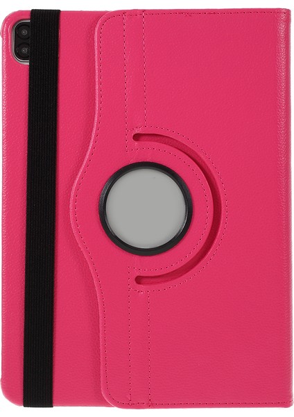 360 Döner Stand Litchi Deri Deri Koruyucu iPad Pro 12.9 Inç (2022 2021 2020 2018) ROSE Tablet Kılıfı (Yurt Dışından) modelleri