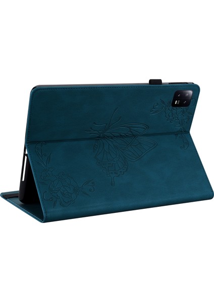 Xiaomi Pad 6 Için Otomatik Uyandırma ve Uyku Standı Deri Baskılı Çiçek Kart Tutucu Tablet Kılıfı (Yurt Dışından) fırsatları