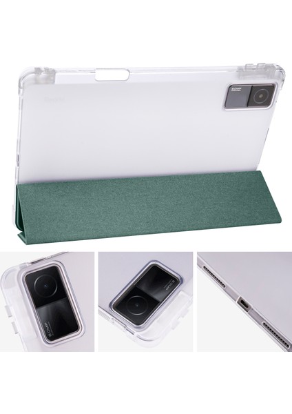 Xiaomi Redmi Için Pad Kalem Yuvası Tamı Üç Katlı Stand Pu Deri Tpu Koruyucu Tablet Kılıfı (Yurt Dışından) fırsatları