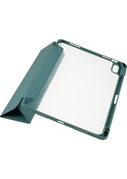 iPad 10.9 (2022) Hibrit Tpu Pc Tam Vücut Koruyucu Arka Kalem Yuvalı Stand Tablet Kılıfı (Yurt Dışından)